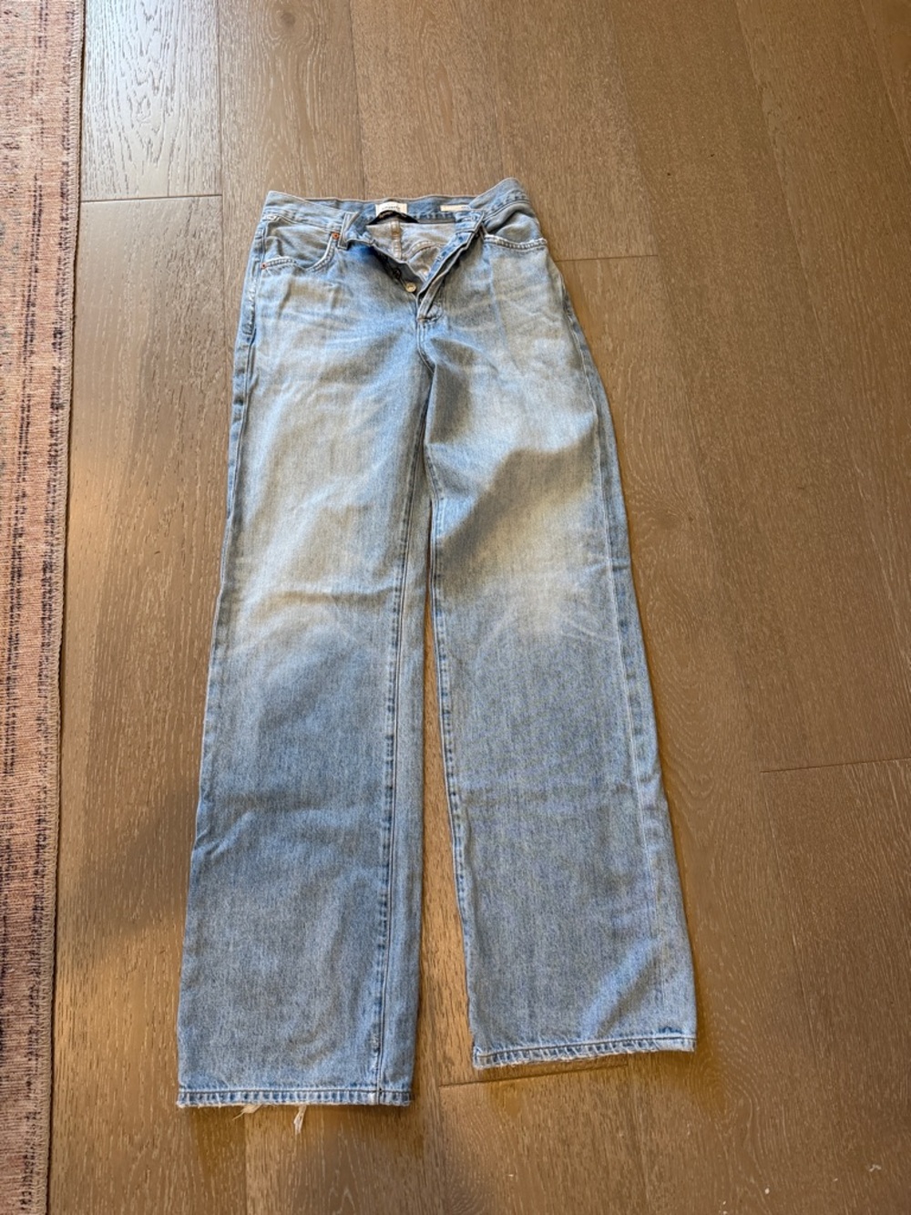 Citizens Of Humanity Pale Blue Straight-Leg Jeans